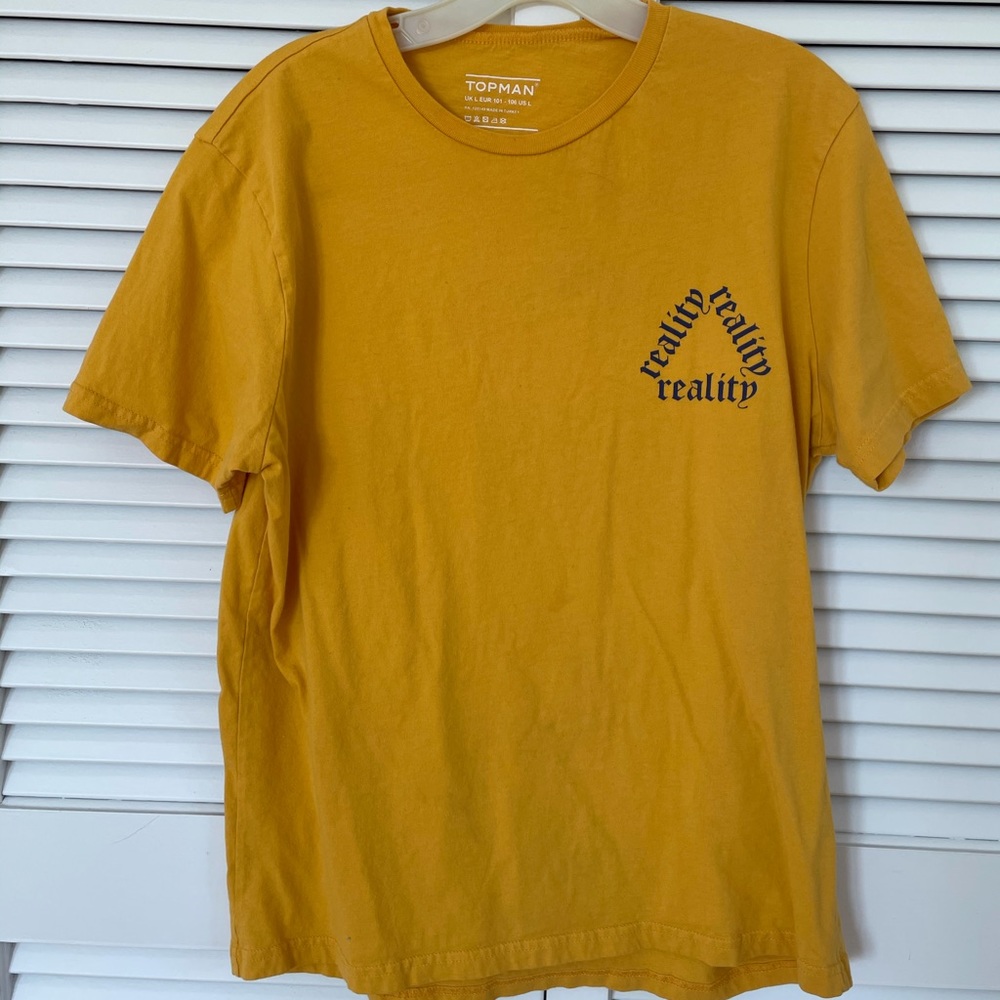 Yellow Reality T-Shirt Men's L